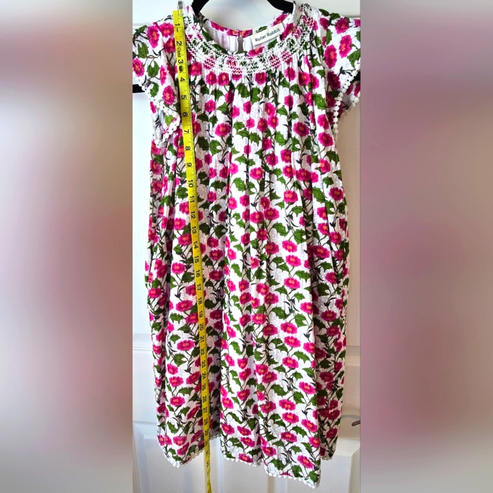 Roller Rabbit Floral Dress Girls Size 12 - Picture 10 of 16